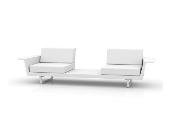 DELTA sofa, 2 seater with table