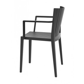 Židle SPRITZ s područkami - černá