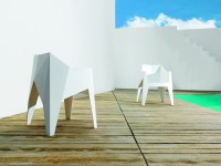 Židle VOXEL s područkami - bílá - 3