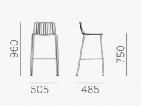 Barová židle NOLITA 3658 vysoká - DS - 3
