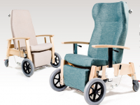 Comfortable reclining nursing chair on wheels GAVOTA F2 - 2