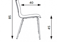 Židle BERNI čalouněná - 2