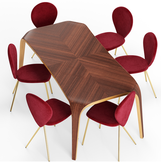 RIFLESSI - Stůl UNICO dřevěný