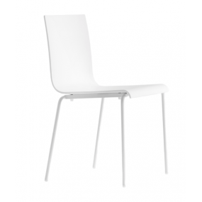 Židle KUADRA XL 2403 DS s chromovou podnoží - bílá