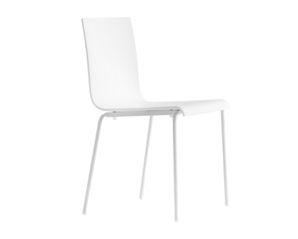 KUADRA XL 2403 DS chair with chrome base - white