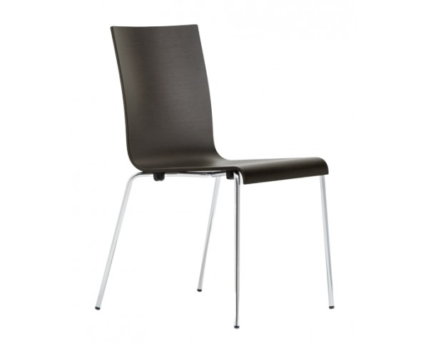 KUADRA 1331 DS chair with chrome base - wenge