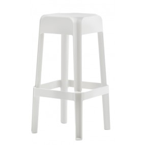 High bar stool RUBIK 580 DS - white