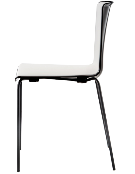 PEDRALI - Židle TWEET 890 bicolour DS - černo-bílá