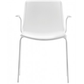 TWEET 895 DS chair with armrests - white