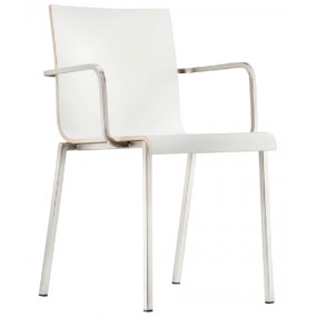KUADRA XL 2402 DS chair with armrests - white