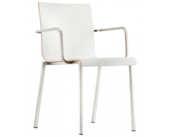 Židle KUADRA XL 2402 DS s područkami - bílá