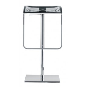 Height adjustable bar stool AROD 570 DS - transparent smoke