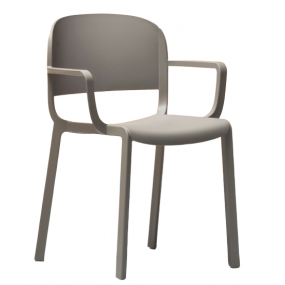 Chair with arms DOME 265 DS - beige
