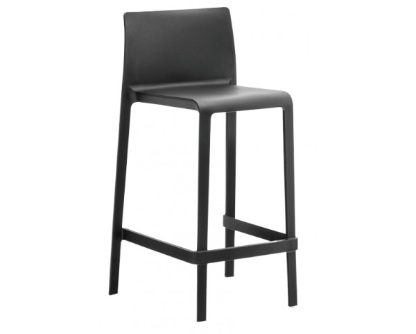 Low bar stool VOLT 677 DS - black