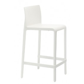 Low bar stool VOLT 677 DS - white