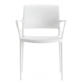 Chair with arms ARA 315 DS - white