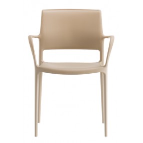 Chair with armrests ARA 315 DS - light brown