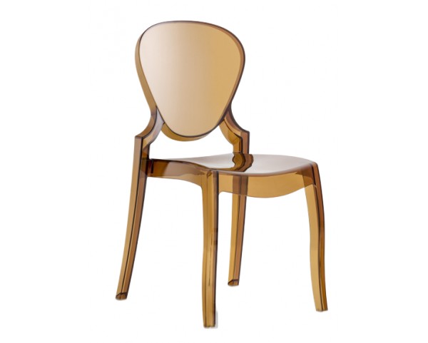 Chair QUEEN 650 DS - transparent brown