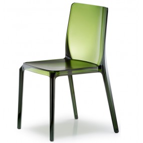 Židle BLITZ 640 DS- transparentní zelená
