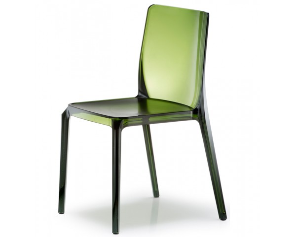 Židle BLITZ 640 DS- transparentní zelená
