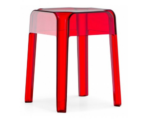 Chair RUBIK 583 DS - transparent red