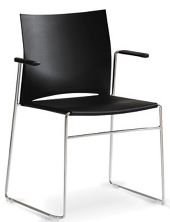 Levně RIM - Konferenční židle WEB 100 s plastovým sedákem a područkami