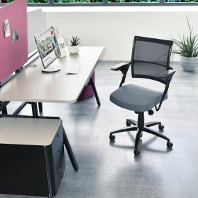 Office chair POINT 5420 - with mesh backrest