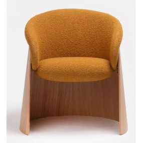 Židle GINGER s dřevěnou podnoží