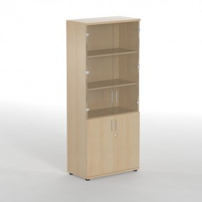 Cabinet UNI 5OH with glass door, 80x42,5x187,4 cm / X5G081 /