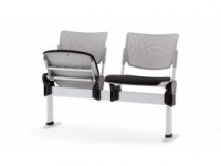 Folding multi-seater MIA with upholstered seat - 2