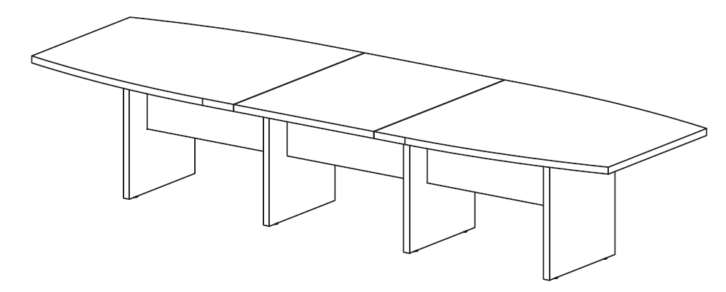 Levně FREZZA - Jednací stůl ASSET 370, 420x120 cm