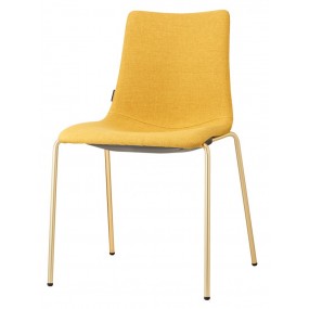 Židle ZEBRA POP - žlutá/mosaz