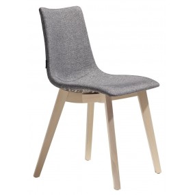 Židle ZEBRA POP NATURAL - šedá/buk