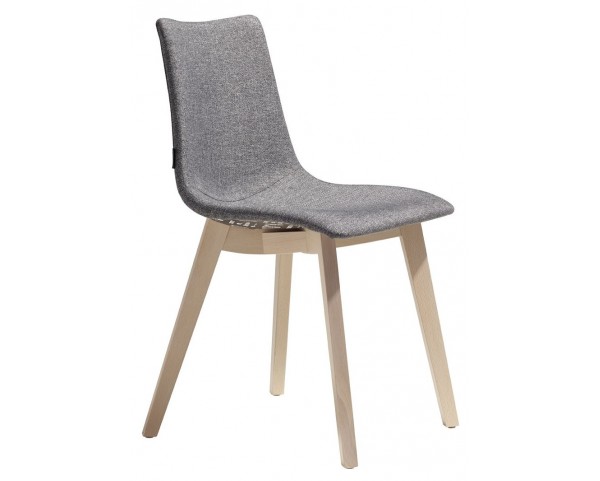 Chair ZEBRA POP NATURAL - grey/beech
