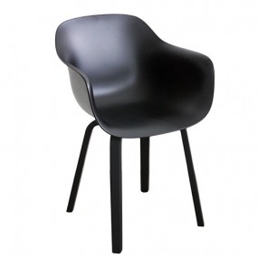 Chair SUBSTANCE with armrests and aluminium base