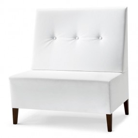 Armchair LINEAR 02952 without back upholstery