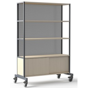 WORKLAB ZWL126 mobile rack with two shelves